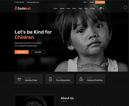慈善公益机构捐赠捐款html5网页模板