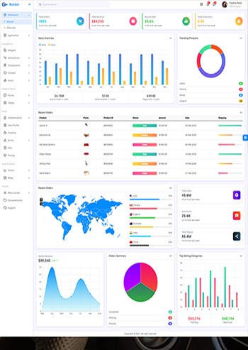 高端大气响应式后台管理系统html5模板