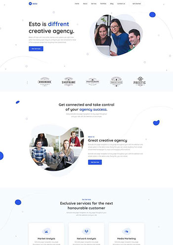 网络推广企业策划公司html网站模板