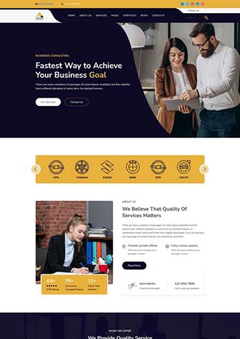 商业策划公司咨询html网站模板