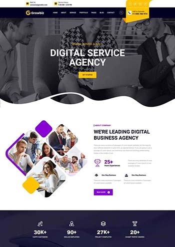 企业咨询策划数字服务公司html网站模板