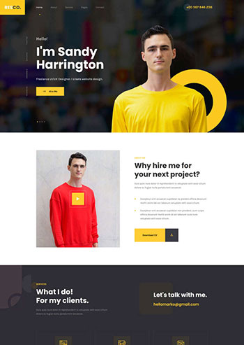 个人介绍网页版简历html模板