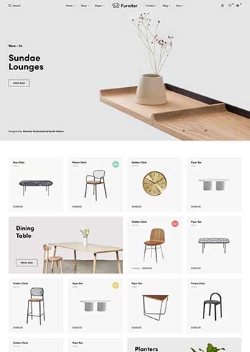 家具摆件商城HTML模板