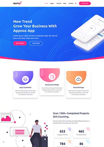 app软件开发公司html模板
