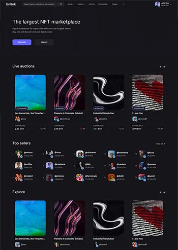 数字图片交易平台html网站模板