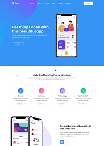 手机软件app介绍展示官网html网站模板